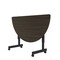 Correll Half Round Econoline TFL Flip Top Table, 48 in W, 23 in to 31 in H, Particleboard Top, Walnut FTM2448TFHR-01 - alternate 5