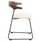Leisuremod Lyra Collection Modern Chair in Walnut Color back and Taupe Seat, 4PK LCWB-41TP4 - alternate 4