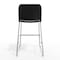 Flash Furniture Commercial Black Plastic Stack Barstools, Contoured Backs & Sled Bases-Set of 3, 3PK 3-RUT-239AH-BS-BK-CHR-GG - alternate 6
