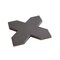 Apollo Tile Seville 5 x 5 in. Matte Graphite Black Porcelain Cross Wall and Floor Tile 5.31 sq ft/case, 34PK TNG88CRBLKA - alternate 6