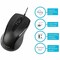 Targus USB FULL-SIZE OPTICAL MOUSE 3 BUTTON AMU81USZ - alternate 1