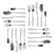 Megachef Gibbous 20 Piece Flatware Utensil Set, Stainless Steel Service for 4 in Silver MCFW-GIBBOUS-SILVER - alternate 4