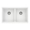 Blanco Precis SILGRANIT 29in 50/50 Double Bowl Undermount Kitchen Sink - White 516320 - alternate 1