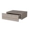 Homeroots 5" Gray Wood One Drawer Floating Nightstand 546183 - alternate 4