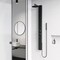Vigo 58 in. H x 4 in. W 4-Jet Shower Panel System with Round Head and Hand Shower Wand, Matte Black VG08018MB - alternate 2