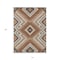 Homeroots 10' X 14' Copper Brown And Beige Tribal Washable Indoor Outdoor Area Rug 598111 - alternate 5