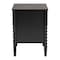 Baxton Studio Lucera Mid-Century Black 2-Drawer Bobbin Nightstand 257-14122-ZORO - alternate 6