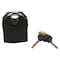 Prosource High Security Padlock, Shrouded Shackle, 1/2 in Dia Shackle, 1-1/2 in H Shackle, Steel Shackle, Black HD-PX065 - alternate 1