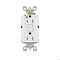 Leviton AFCI Receptacle 15A HG/TR White AFTR1-HGW - alternate 1