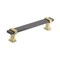 Amerock Overton 5-1/16 in 128 mm Center-to-Center Black Chrome/Brushed Gold Cabinet Pull BP36682BCRBGL - alternate 1