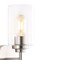 Jonathan Y Giles 16 in. 2-Light Farmhouse Industrial Iron Cylinder LED Sconce, Nickel/Clear JYL9548C - alternate 4