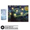 Lavish Home Van Gogh Wall Art Set Lighted Canvas Starry Night Print with Timer Fiber Optic Lights and LED Candle 80-LTCANVAS-2-B - alternate 2