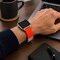 Elegani Mesh Rubber Watch Replacement Band Compatible with Apple Watch 44mm, Red MRSA-RED-44mm - alternate 2