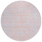 Homeroots 8' Pink And Gray Round Animal Print Washable Indoor Outdoor Area Rug 600698 - alternate 4