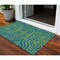 Homeroots 3' X 5' Green And Teal Blue Animal Print Washable Indoor Outdoor Area Rug 600672 - alternate 1