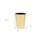 Homeroots 5in Gold Recycled Plastic Indoor Outdoor Round Pot Planter 488243 - alternate 2