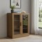 Homeroots 31in Brown Wood Accent Cabinet With Two Doors 691110 - alternate 2