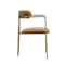 Manhattan Comfort Serene Metal Upholstered Dining Chair in Turmeric DC1882-TU - alternate 3