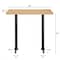 Flash Furniture Bennett 30 in x 48 in Solid Wood Indoor Tabletop in Natural with Dual 5 in x 22 in Bar GSF-REC3048-NAT-T0522B-GG - alternate 4