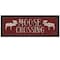 Homeroots Moose Crossing Black Framed Print Wall Art 405520 - alternate 1