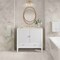 James Martin Vanities Myrrin 36" Vanity, Bright White, w/ 3 CM Tajnar Eclos Top 485-V36-BW-3TJR - alternate 5