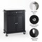 Crosley Compact Stone Top Kitchen Cart KF30020EBK - alternate 5