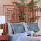 Bali & Pari Jamuna Marbled Tortoise Natural Rattan Headboard - Handcrafted Boho Style Bedroom Backdrop, Queen 269-14694-ZORO - alternate 2