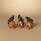 Gerson 6 in. Pumpkin Skull with Crow Fall Decor 2694870 - alternate 2