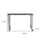 Homeroots 39" Gray and Silver Wood and Stainless Steel Rolling Sled Writing Desk 524924 - alternate 4