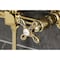 Kingston Brass Two-Handle Wall Mount Bridge Kitchen Faucet with Brass Sprayer, Polished Brass KS2442AXBS - alternate 3
