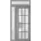Vdomdoors Front Exterior Prehung FiberGlass Door Frosted Glass / Manux 8312 Grey Ash / Sidelight and Transom MANUX8312EXD-SS-W36+16 x H80+14-LH - alternate 5