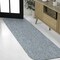 Jonathan Y Miles Modern Minimalist Radius Corner Solid Turquoise 2 ft. x 8 ft. Indoor/Outdoor Shaped Runner Rug SHP100F-28 - alternate 4