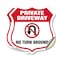 Signmission Private Driveway Shield Sign No Turn Aro, 4 inch X 4 inch, Vinyl Decal, 2PK SHI-D-2PACK-4-435 - alternate 1
