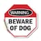 Signmission Warning Beware of Dog, 10 Inch X 10 Inch, Vinyl Decal OC-D-10-337 - alternate 1
