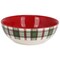 Martha Stewart 8.6 Inch Holiday Plaid Stoneware Serving Bowl in Red 140730.01 - alternate 1
