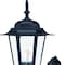 Homeroots Matte Black Glass Lantern Wall Light 398617 - alternate 2
