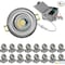 Nuwatt 3 Inch LED Brushed Nickel Gimbal Canless Recessed Lighting 2700K-5000K Selectable, Dimmable, 16PK NW-GMB-3-5CT-N-R-16P - alternate 1