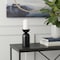 Homeroots 9" Black Metal Tabletop Pillar Candle Holder 608410 - alternate 3