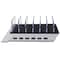 Trexonic 10.2A 6-Port USB Charging Station with 6 Device Slots, Silver TRX-USB61000SLVR - alternate 3