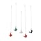 Homeroots Set of Five Black Green Orange Red And White Resin Climbing Man Hanging Dimensional Sculpture, 5PK 544460 - alternate 3