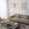 Vidalite Nimbus 12-Light Polished Nickle Chandelier With Snow White Glass Shades, Modern & Contemporary Style CE1013065 - alternate 5