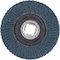 Pferd 5'' X-LOCK POLIFAN Flap Disc - Z SGP CURVE STEELOX, Zirconia, 40 Grit, Medium Radius 67798 - alternate 2