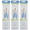 Princeton Select Artiste Brush Set No. 4, Synthetic Bristles, Short Handle Mixed Media, 3-Piece Set, 3PK P3750SET104 - alternate 1