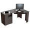 Homeroots 59" Espresso Corner Computer Desk With Two Drawers 249806 - alternate 3