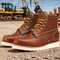 Handpoint Mens 6 in Soft Toe Work Boots-Water Resistant Full Grain Leather Safety Boots, EH Rated, 10 HVB806-D-10 - alternate 2