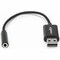 Rocstor USB TYPE-A TO 3.5 MM HEADPHONE JACK ADAPTER - ALUMINUM - BLACK Y10A346-B1 - alternate 3