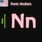 Aacc Self-Adhesive Vinyl Letter: n, Scale: 8 in. Color: Pink Font: Anders by, 24PK AACC-Anders-ln-Pink-I8x24 - alternate 1