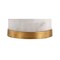Jonathan Y Eliza 25.5" Contemporary Modern Alabaster Column LED Table Lamp w/ Nightlight Base, White/Gold Leaf JYL6203A - alternate 3