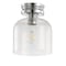 Jonathan Y Domenic 7.75" Metal/Seeded Glass LED Flush Mount, Chrome JYL7442B - alternate 3
