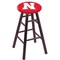 Holland Bar Stool Co Oak Bar Stool, Dark Cherry Finish, Nebraska Seat RC30OSDC - alternate 1